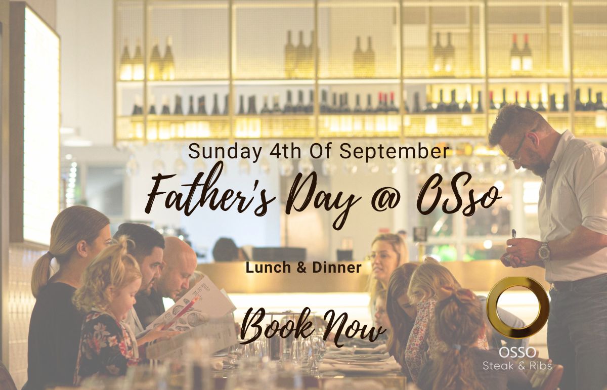 Book your table now to Spoil Dad this Father's Day.